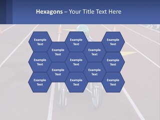 A Person In A Wheel Chair On A Race Track PowerPoint Template