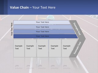 A Person In A Wheel Chair On A Race Track PowerPoint Template