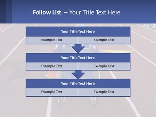 A Person In A Wheel Chair On A Race Track PowerPoint Template