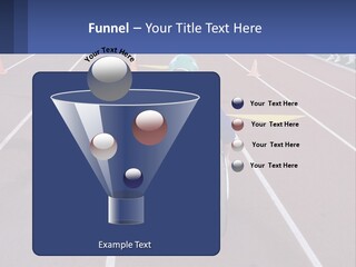 A Person In A Wheel Chair On A Race Track PowerPoint Template