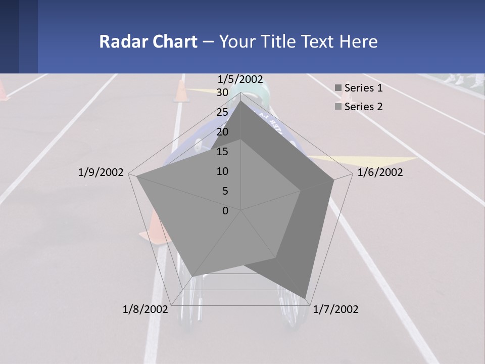 A Person In A Wheel Chair On A Race Track PowerPoint Template