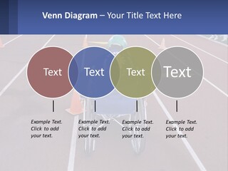 A Person In A Wheel Chair On A Race Track PowerPoint Template
