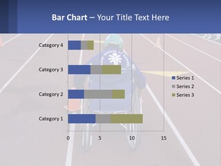 A Person In A Wheel Chair On A Race Track PowerPoint Template