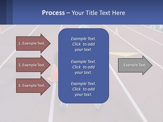 A Person In A Wheel Chair On A Race Track PowerPoint Template