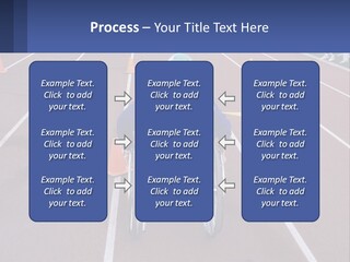 A Person In A Wheel Chair On A Race Track PowerPoint Template