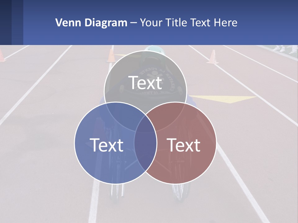 A Person In A Wheel Chair On A Race Track PowerPoint Template