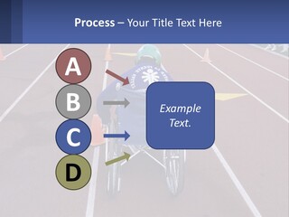 A Person In A Wheel Chair On A Race Track PowerPoint Template