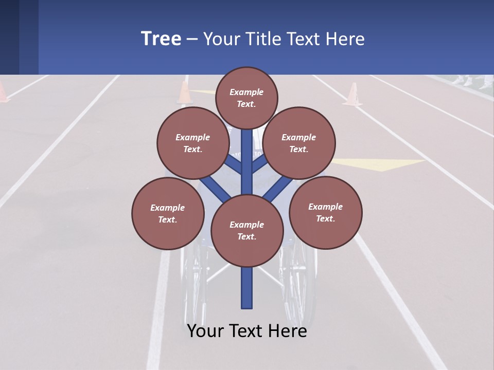 A Person In A Wheel Chair On A Race Track PowerPoint Template