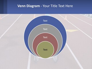 A Person In A Wheel Chair On A Race Track PowerPoint Template