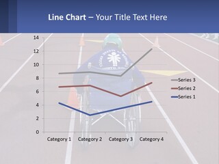 A Person In A Wheel Chair On A Race Track PowerPoint Template