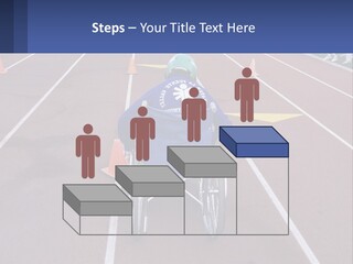 A Person In A Wheel Chair On A Race Track PowerPoint Template