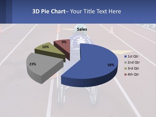A Person In A Wheel Chair On A Race Track PowerPoint Template