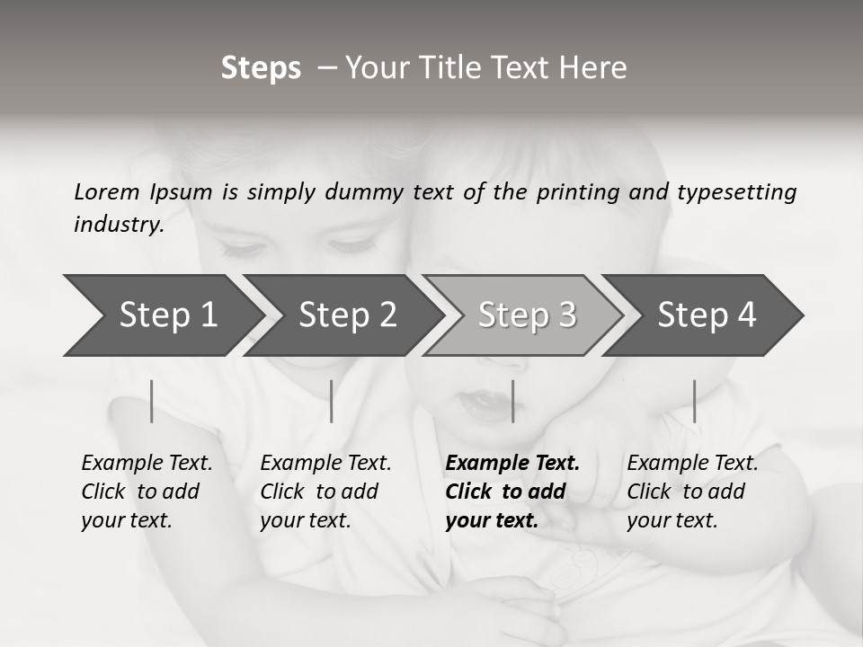 Two Little Girls Hugging Each Other On A Bed PowerPoint Template