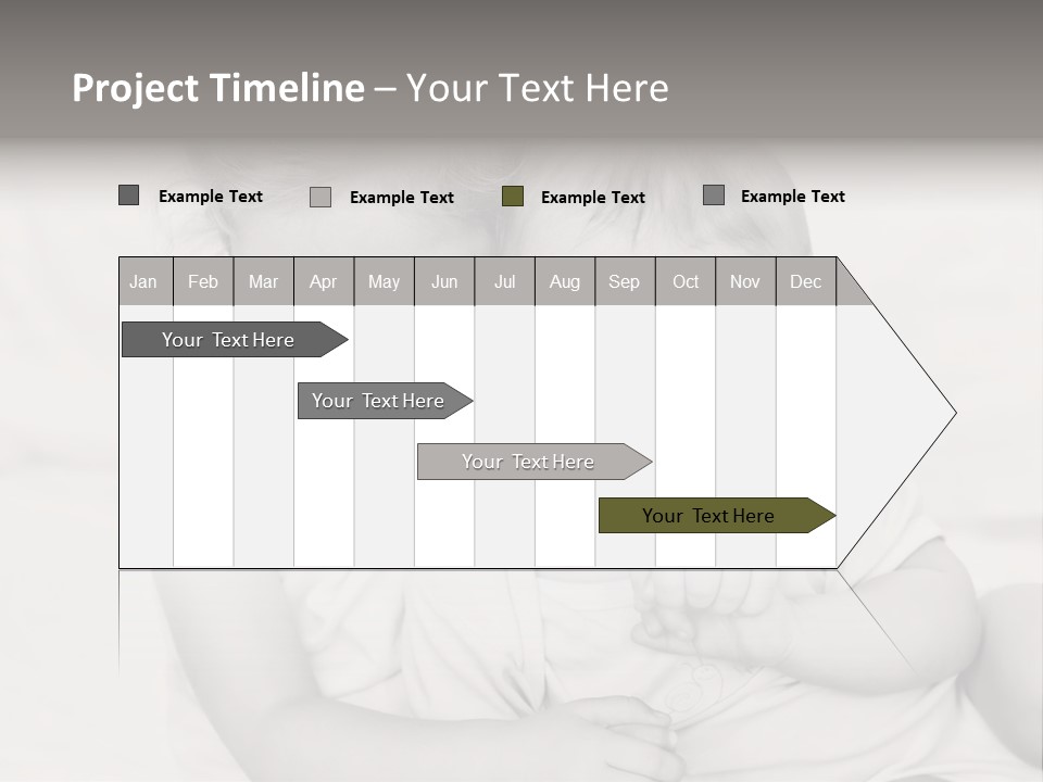 Two Little Girls Hugging Each Other On A Bed PowerPoint Template