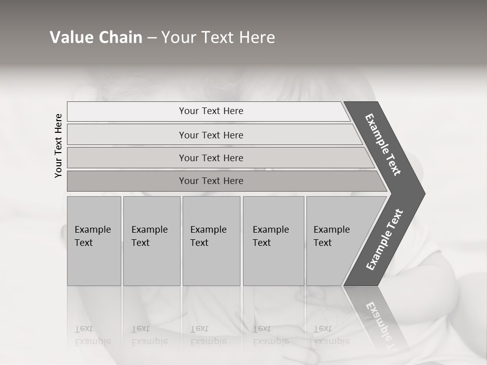 Two Little Girls Hugging Each Other On A Bed PowerPoint Template