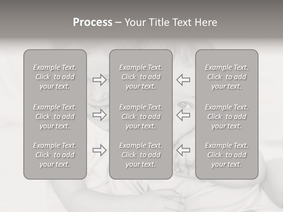 Two Little Girls Hugging Each Other On A Bed PowerPoint Template