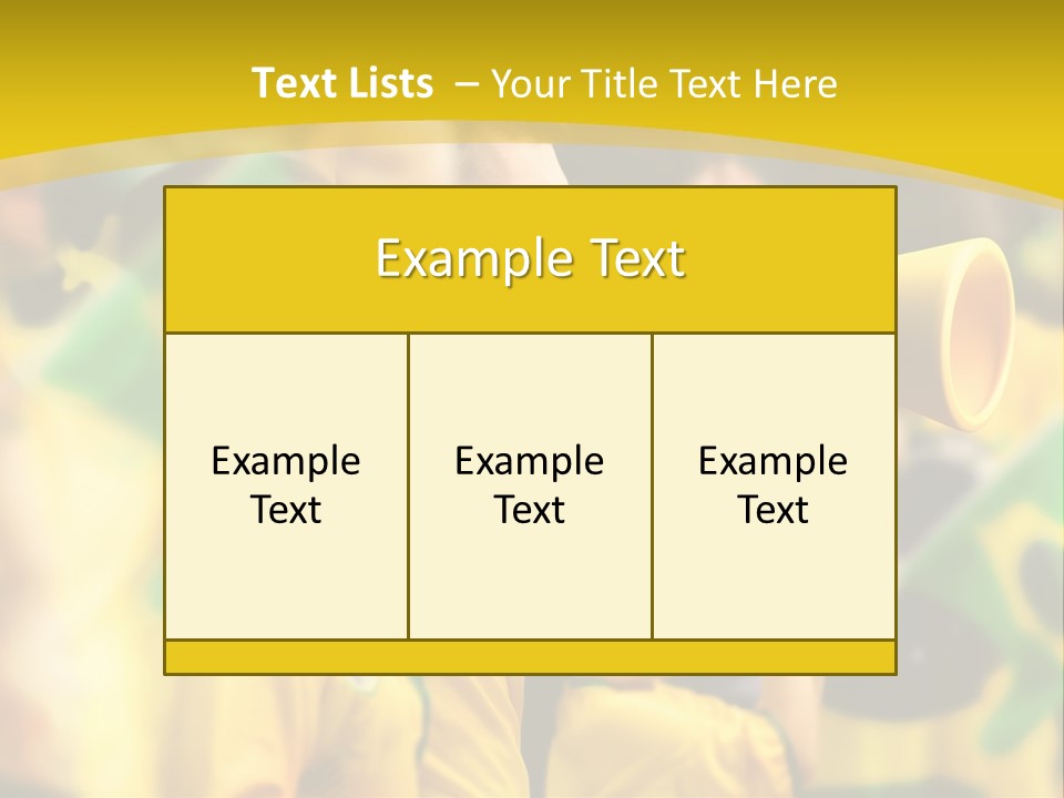 A Group Of Soccer Fans With A Megaphone In Front Of Them PowerPoint Template