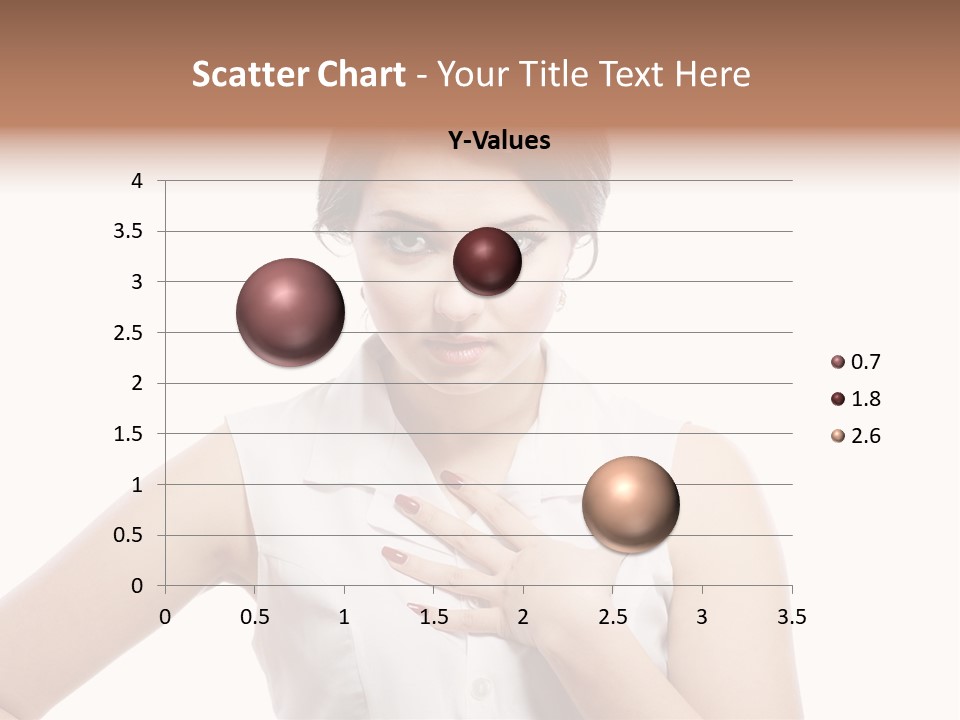 A Woman In A White Shirt Holding Her Hand To Her Chest PowerPoint Template