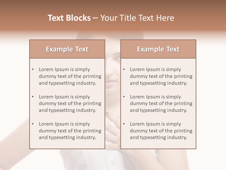 A Woman In A White Shirt Holding Her Hand To Her Chest PowerPoint Template