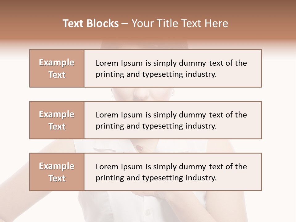 A Woman In A White Shirt Holding Her Hand To Her Chest PowerPoint Template