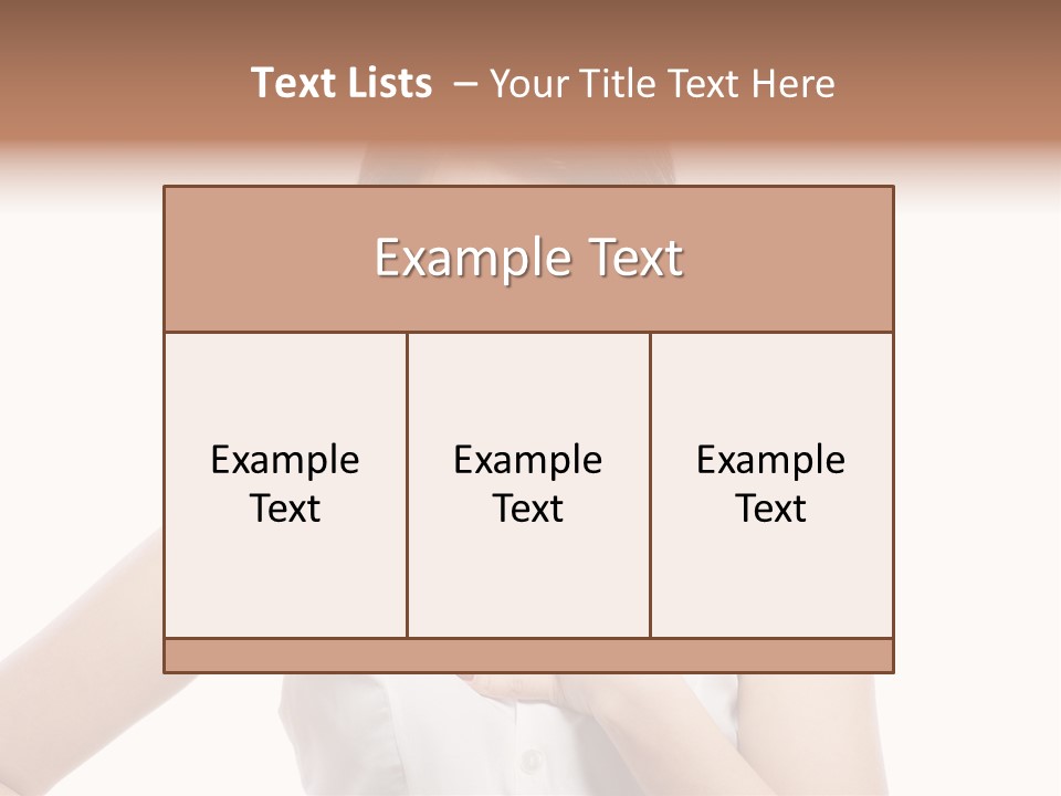 A Woman In A White Shirt Holding Her Hand To Her Chest PowerPoint Template