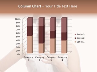 A Woman In A White Shirt Holding Her Hand To Her Chest PowerPoint Template