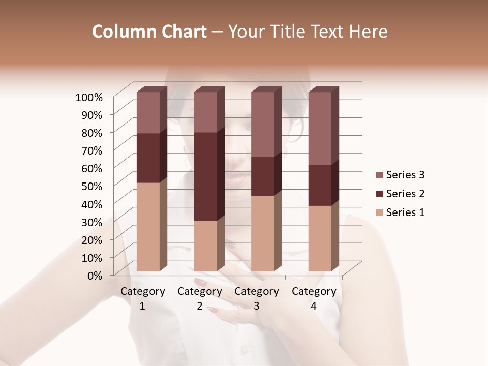 A Woman In A White Shirt Holding Her Hand To Her Chest PowerPoint Template