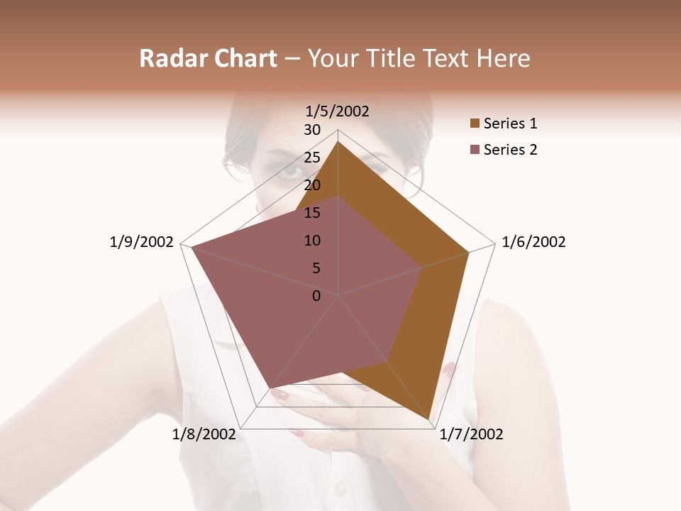 A Woman In A White Shirt Holding Her Hand To Her Chest PowerPoint Template
