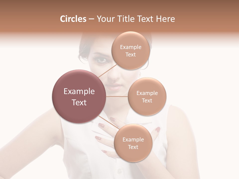 A Woman In A White Shirt Holding Her Hand To Her Chest PowerPoint Template
