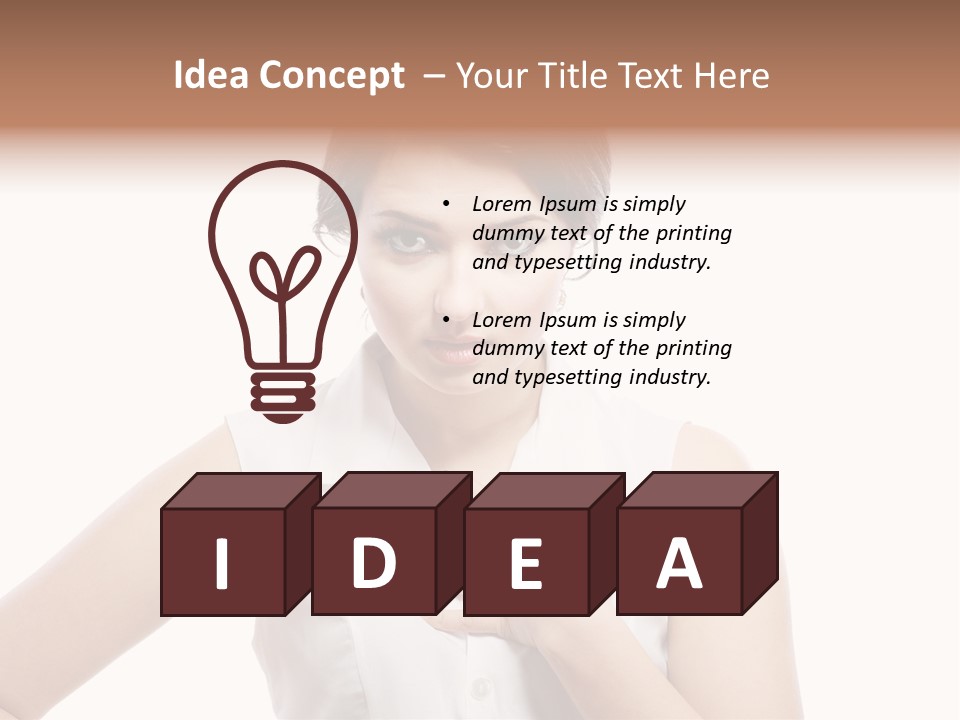 A Woman In A White Shirt Holding Her Hand To Her Chest PowerPoint Template