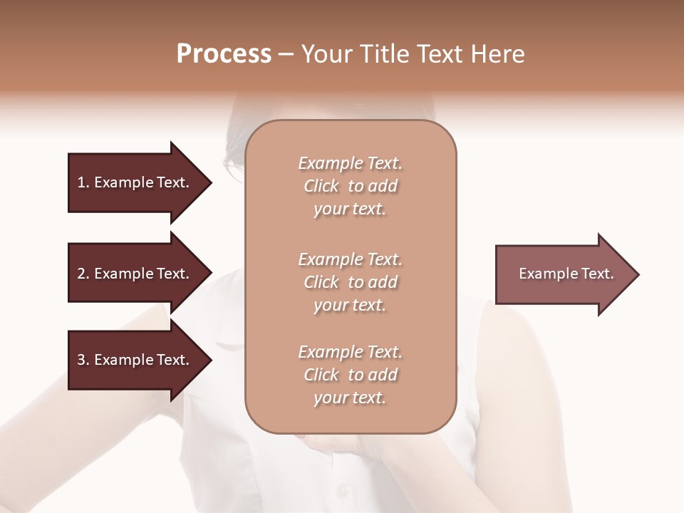A Woman In A White Shirt Holding Her Hand To Her Chest PowerPoint Template