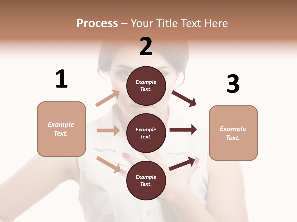 A Woman In A White Shirt Holding Her Hand To Her Chest PowerPoint Template