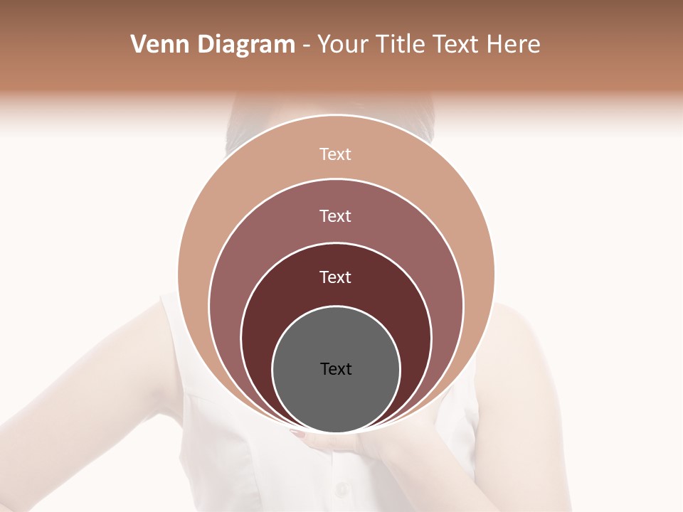 A Woman In A White Shirt Holding Her Hand To Her Chest PowerPoint Template