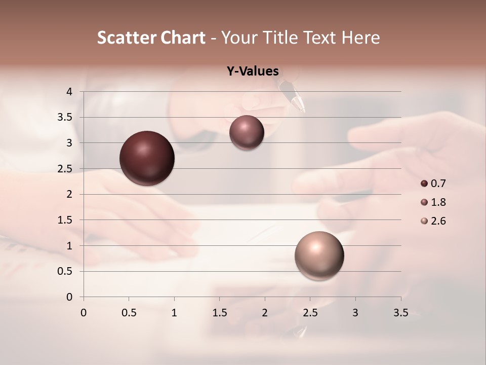 Two People Sitting At A Table With A Pen And Paper PowerPoint Template