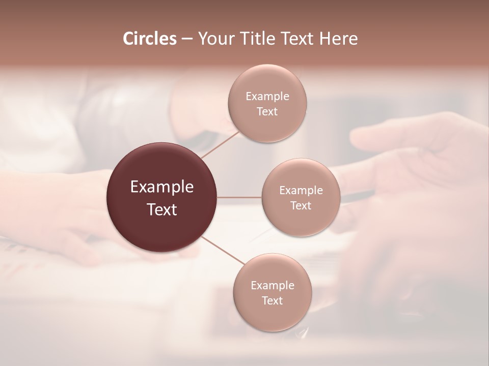 Two People Sitting At A Table With A Pen And Paper PowerPoint Template