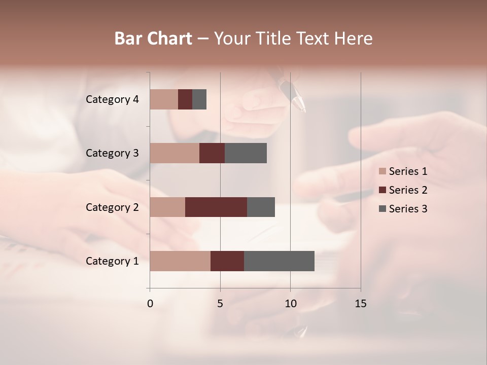 Two People Sitting At A Table With A Pen And Paper PowerPoint Template