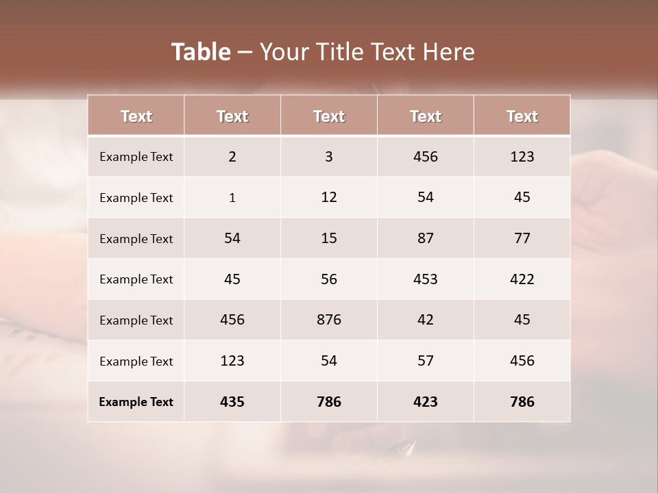 Two People Working On A Piece Of Paper With A Pen PowerPoint Template