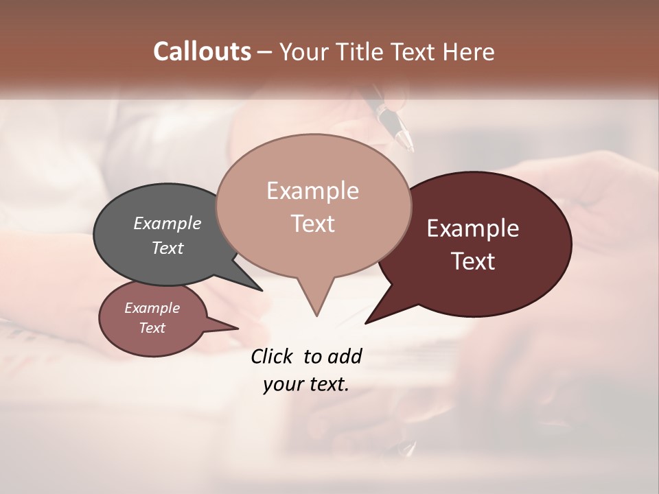 Two People Working On A Piece Of Paper With A Pen PowerPoint Template