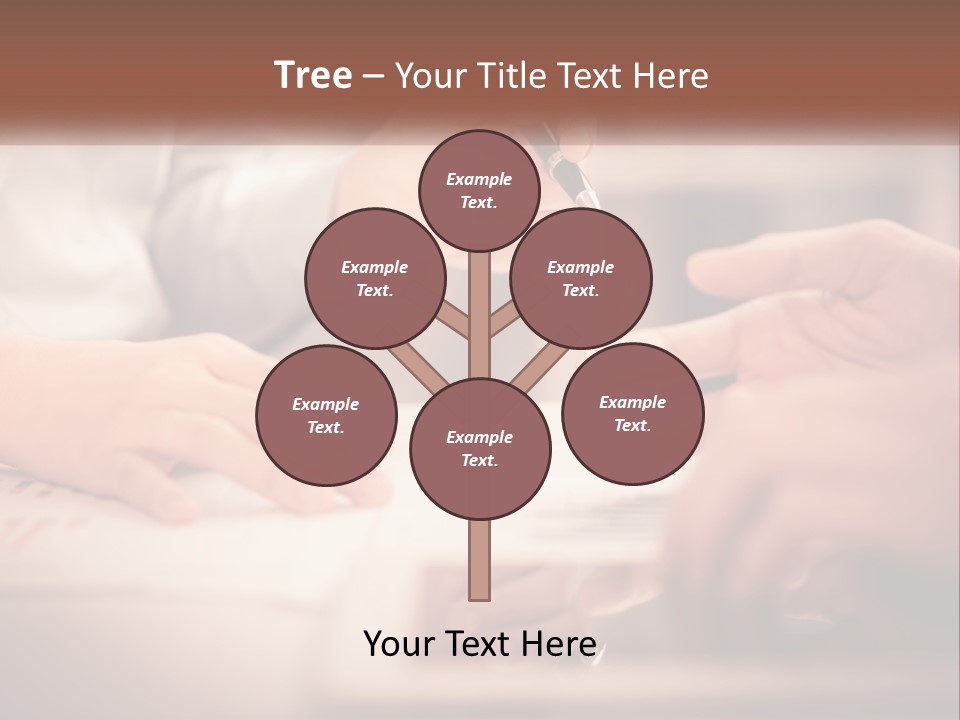 Two People Working On A Piece Of Paper With A Pen PowerPoint Template