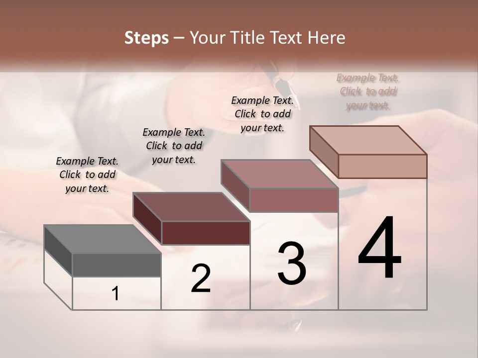 Two People Working On A Piece Of Paper With A Pen PowerPoint Template