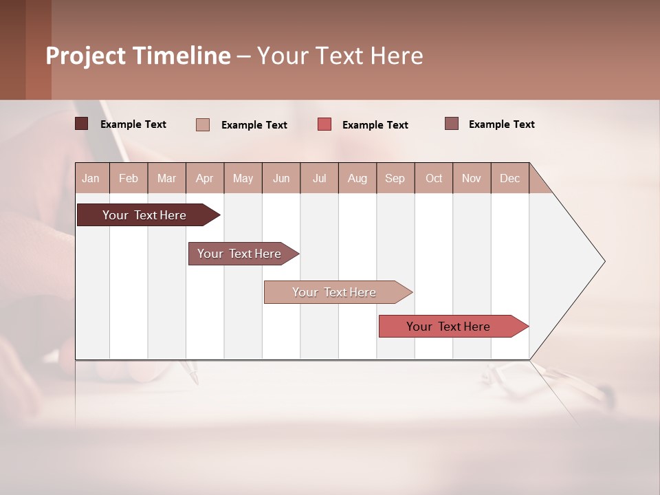 A Person Writing On A Piece Of Paper With A Pen PowerPoint Template