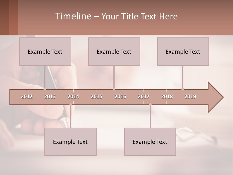 A Person Writing On A Piece Of Paper With A Pen PowerPoint Template