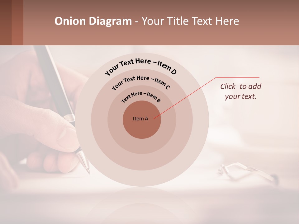 A Person Writing On A Piece Of Paper With A Pen PowerPoint Template