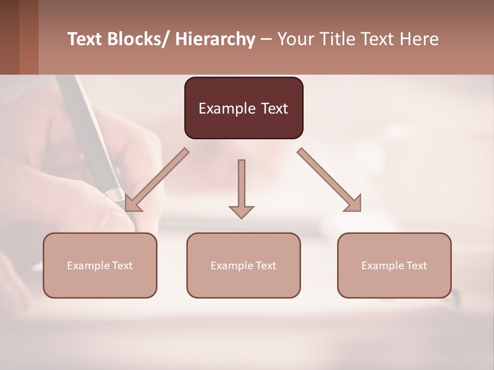 A Person Writing On A Piece Of Paper With A Pen PowerPoint Template