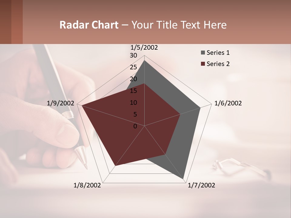 A Person Writing On A Piece Of Paper With A Pen PowerPoint Template