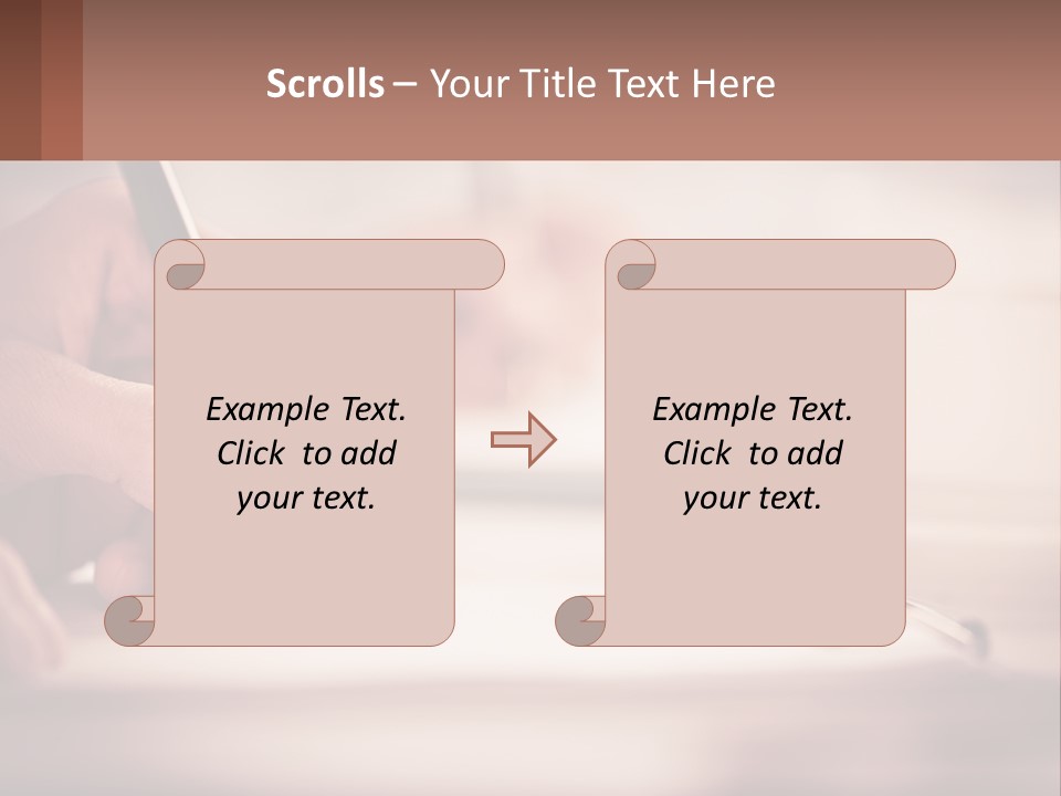 A Person Writing On A Piece Of Paper With A Pen PowerPoint Template