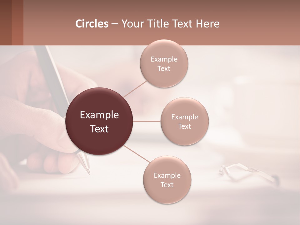 A Person Writing On A Piece Of Paper With A Pen PowerPoint Template