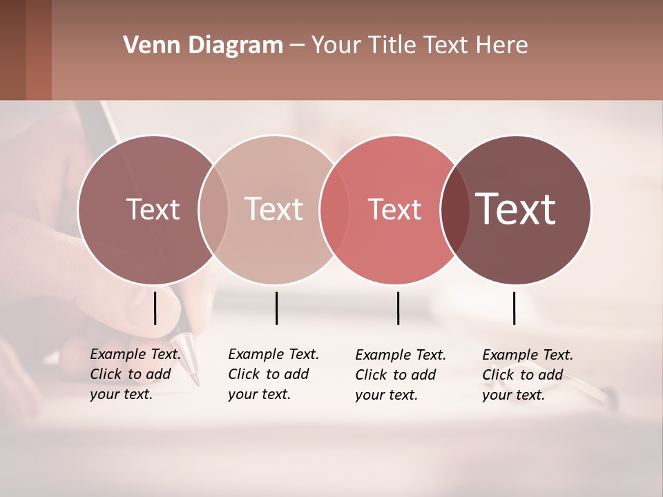 A Person Writing On A Piece Of Paper With A Pen PowerPoint Template