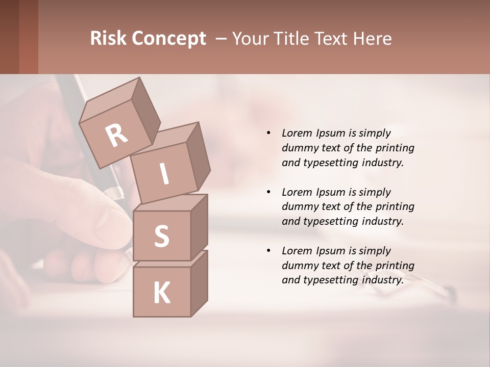 A Person Writing On A Piece Of Paper With A Pen PowerPoint Template