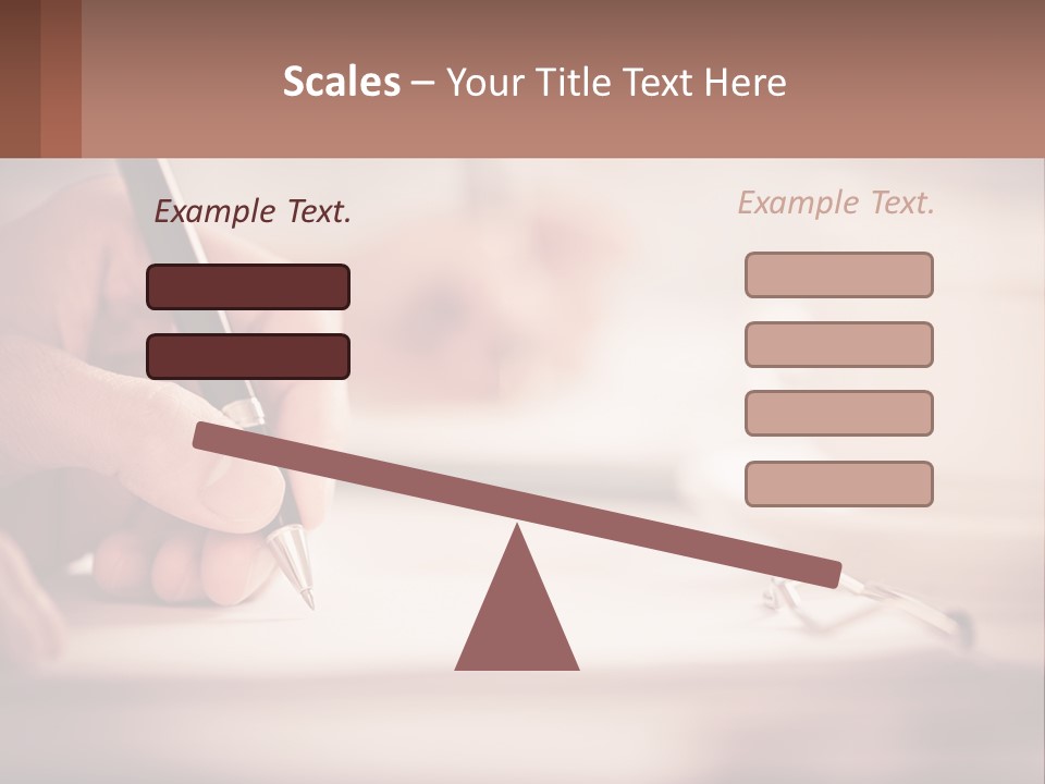 A Person Writing On A Piece Of Paper With A Pen PowerPoint Template